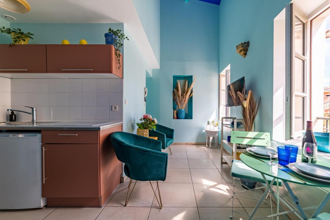 Le Reve Bleu Majorelle - Duplex Sur Les Toits - Une Nuit A Nîmes Eksteriør billede